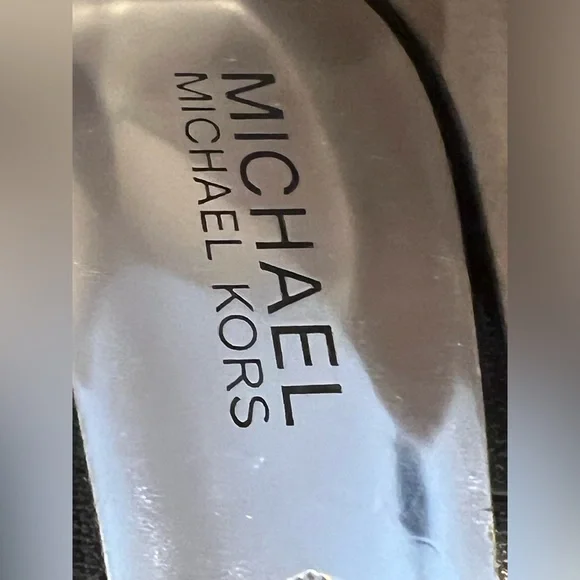 Michael Michael Kors FLEX D'ORSAY Black Leather Women's 7 1/2 Heels 3" - Picture 9 of 12